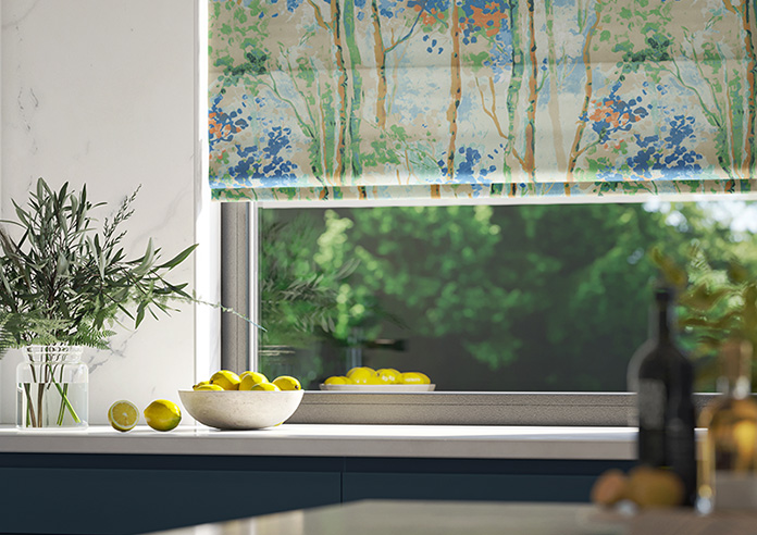 Silver Birch, Sapphire - Roman Blind - Image 5